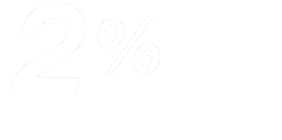 2% average filing fee (fixed fee based on average rates)